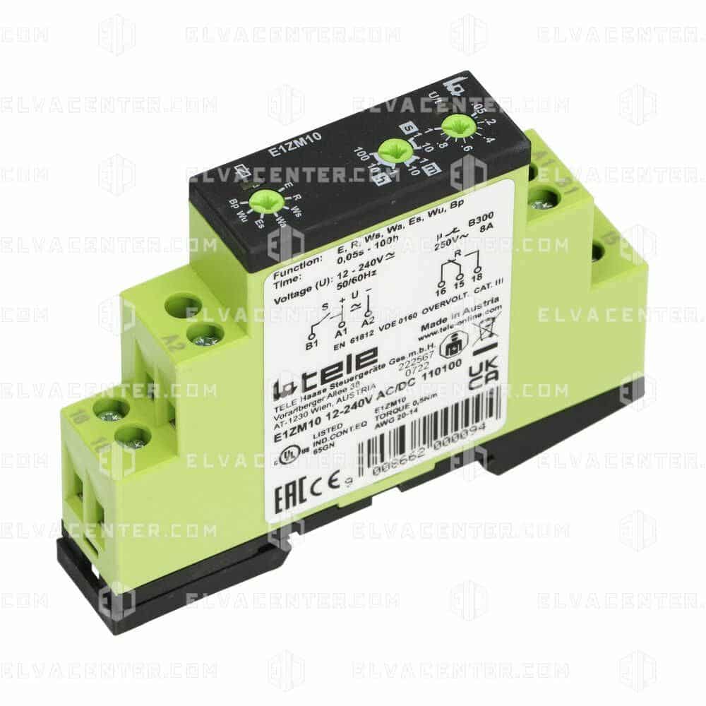 Tele, E1ZM10 12-240VAC/DC TIJDRELAIS
