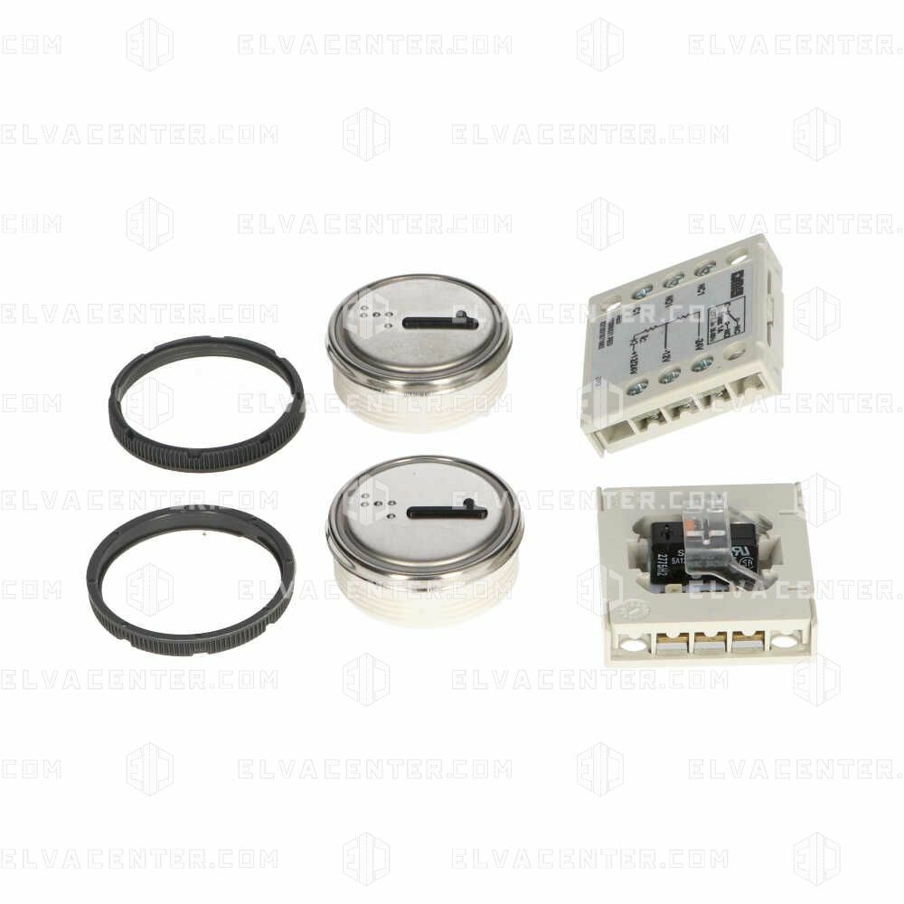 Felesa, Drukknop: MACRO – KOOI – 24V – schroef – Led rood – gravure 1