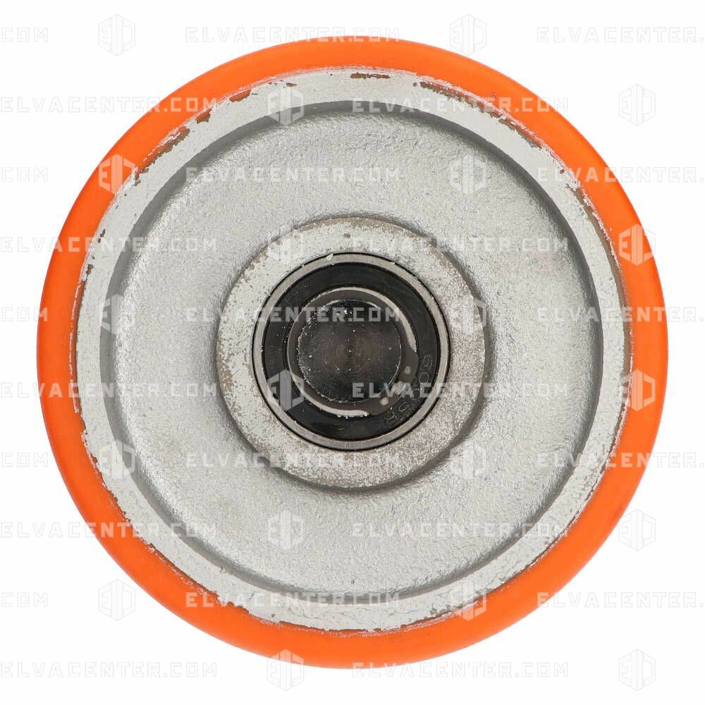 CD Lifts, Excentrisch wiel Vulkolan d=148 (Ø150) with pivot A=80
