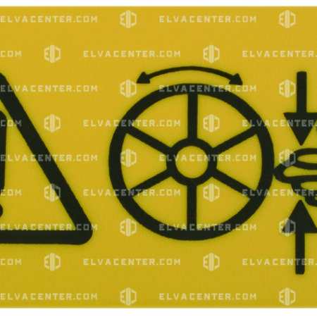 078399 - Pikto-Schild: Quetschgefahr! Drehende Rolle VPE1