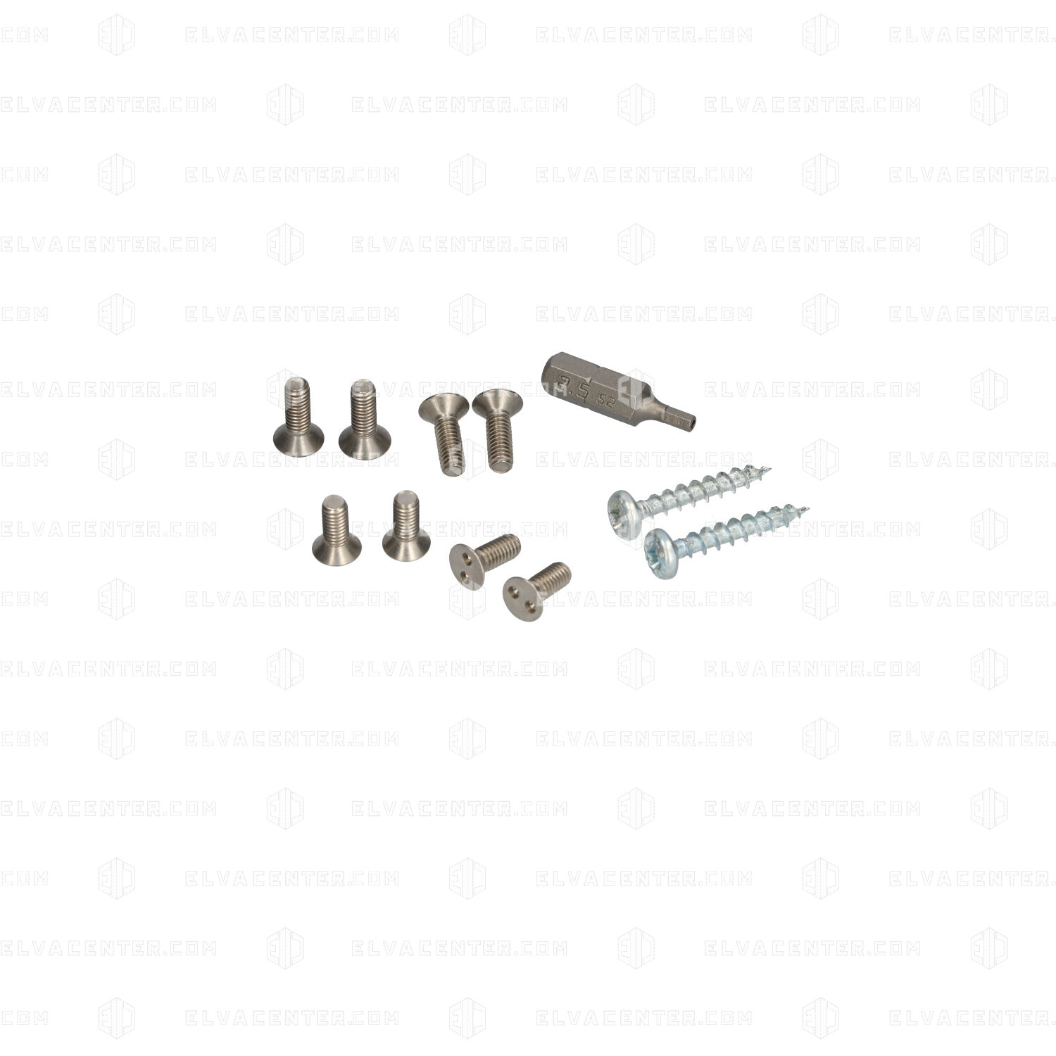 Fältcom, Set of screws (4x and 2x) + bit, mounting kit Flex