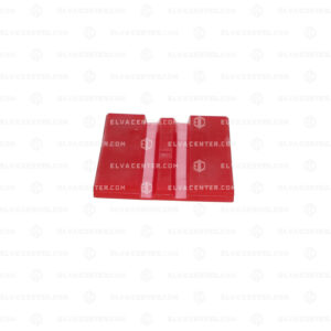 ACLA, lead cover: FSF-5-K INSERT ACLATHAN KH RED 100x20x30 mm - groove 5.5