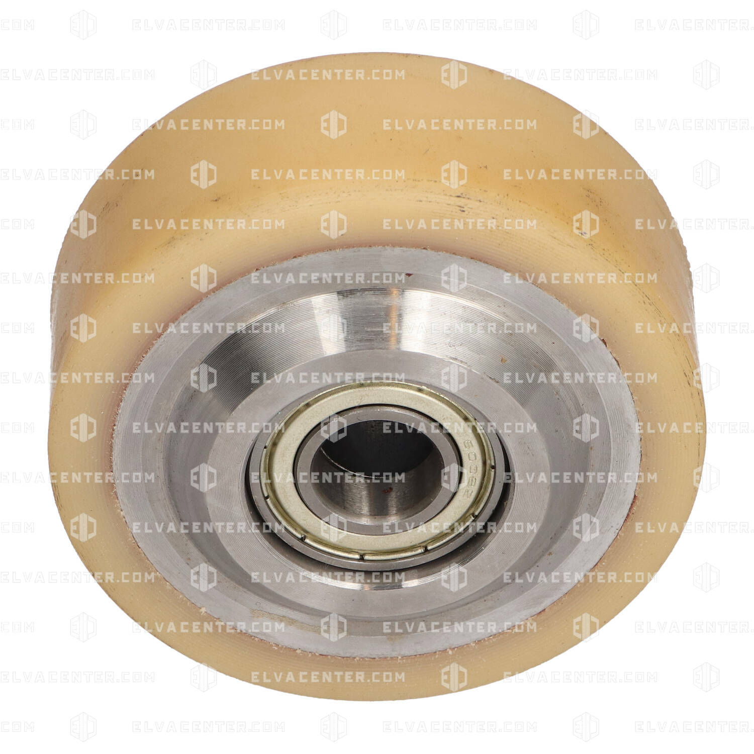 Ebel, Caster: cast iron core wheel with vulkolan 90 shore Ø80x30mm with ball bearings axle hole 15mm
