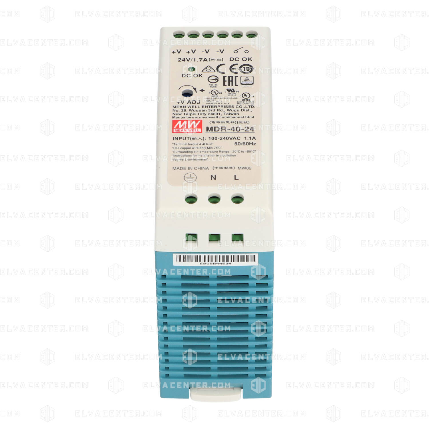 Mean Well, Power supply MDR-40-24 - PSU Din rail - 230Vac / 24Vdc - 1,7A