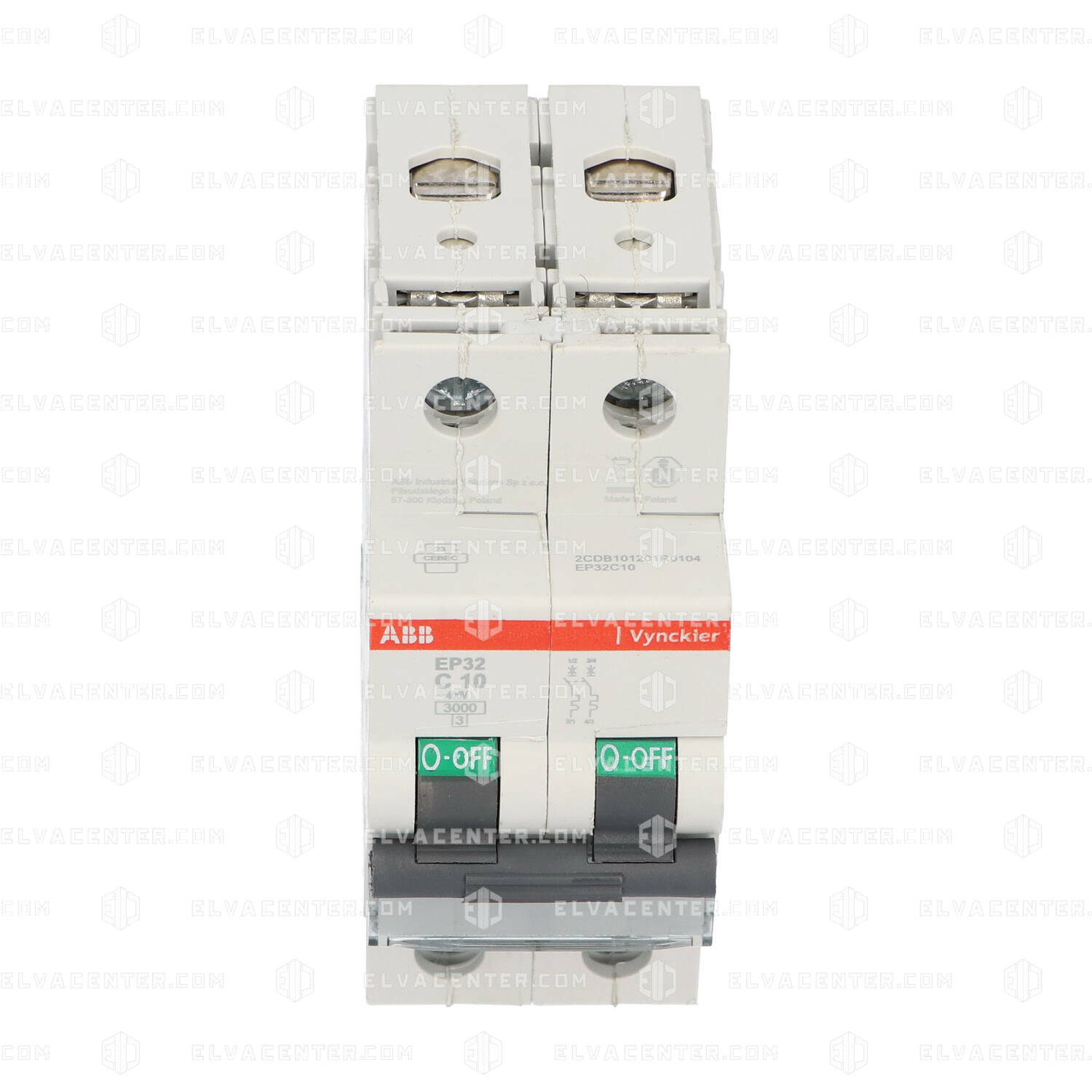 ABB, 2-pole fuse - 10 A - C - 3KA - EP30