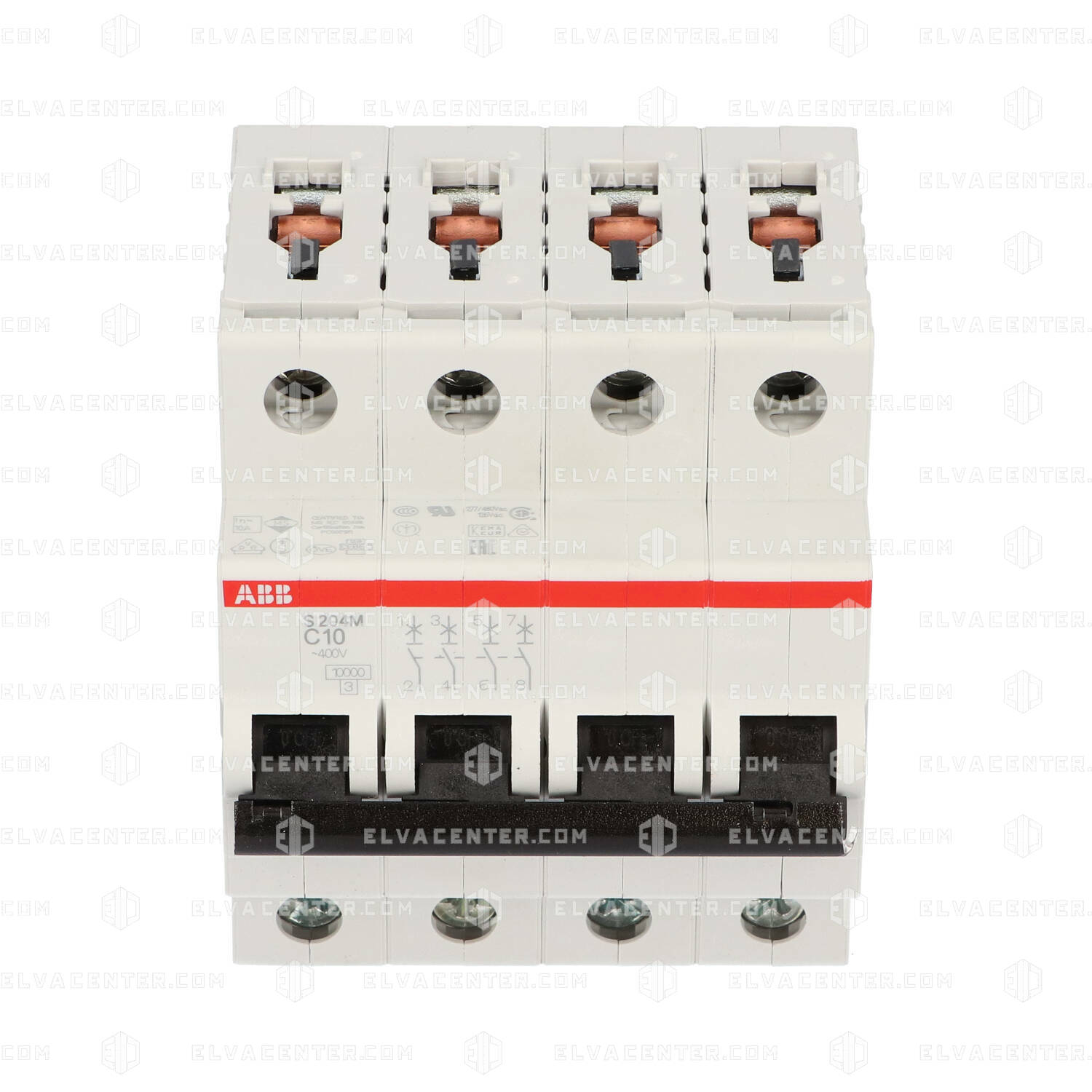 ABB, 4-pole circuit breaker - 10 A - 10KA - EP100