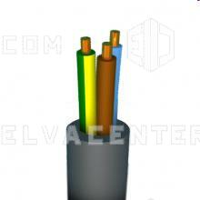 CPR, VTMB H05VV-F 3G1.5 SMOOTH CONNECTION CABLE - gray - per running meter