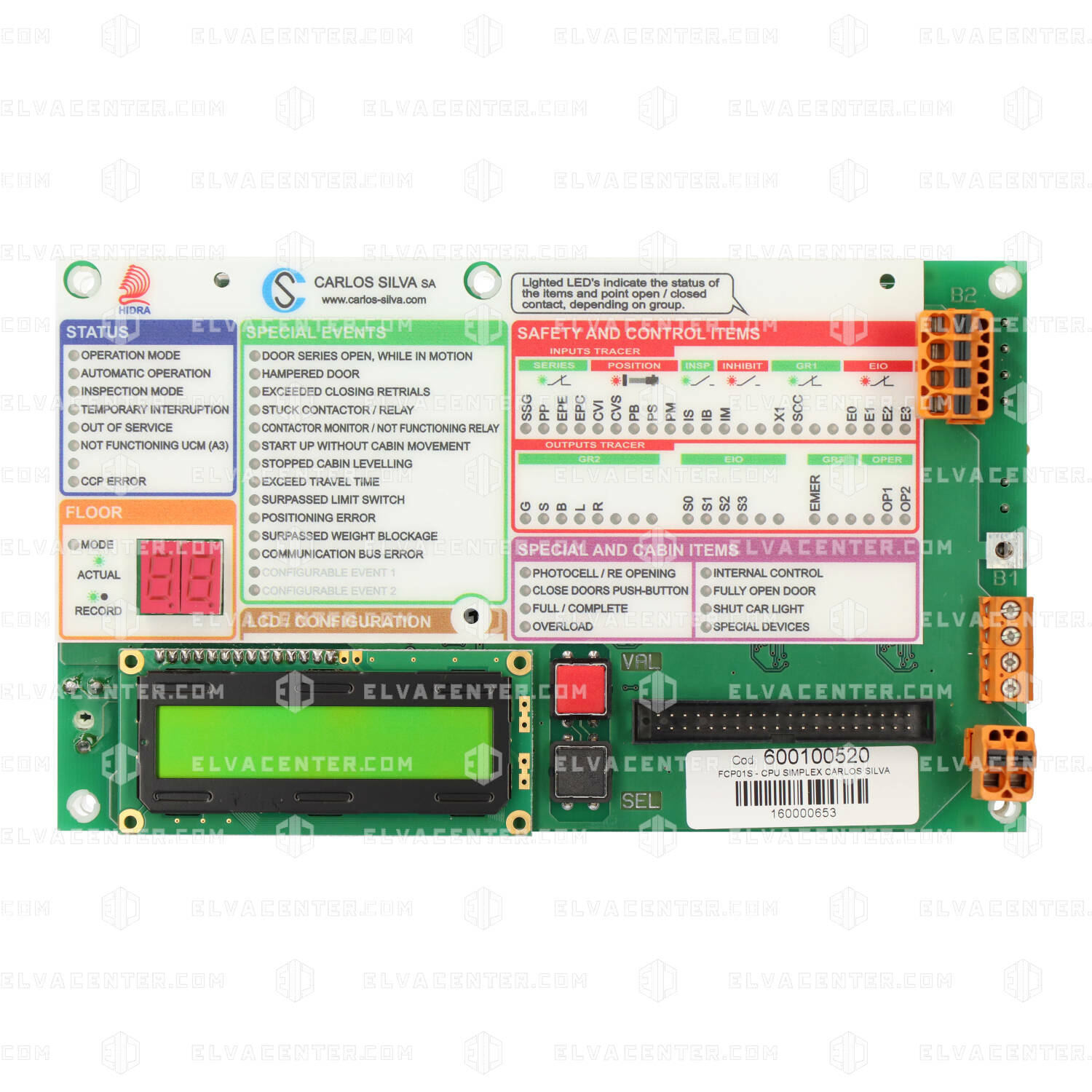 Carlos Silva, main board + user interface FCP01S-CPU Simplex