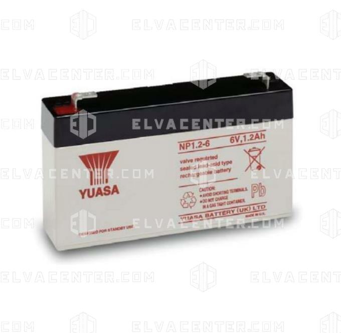 Yuasa, Battery - 6V / 1.2 Ah - Lead Acid