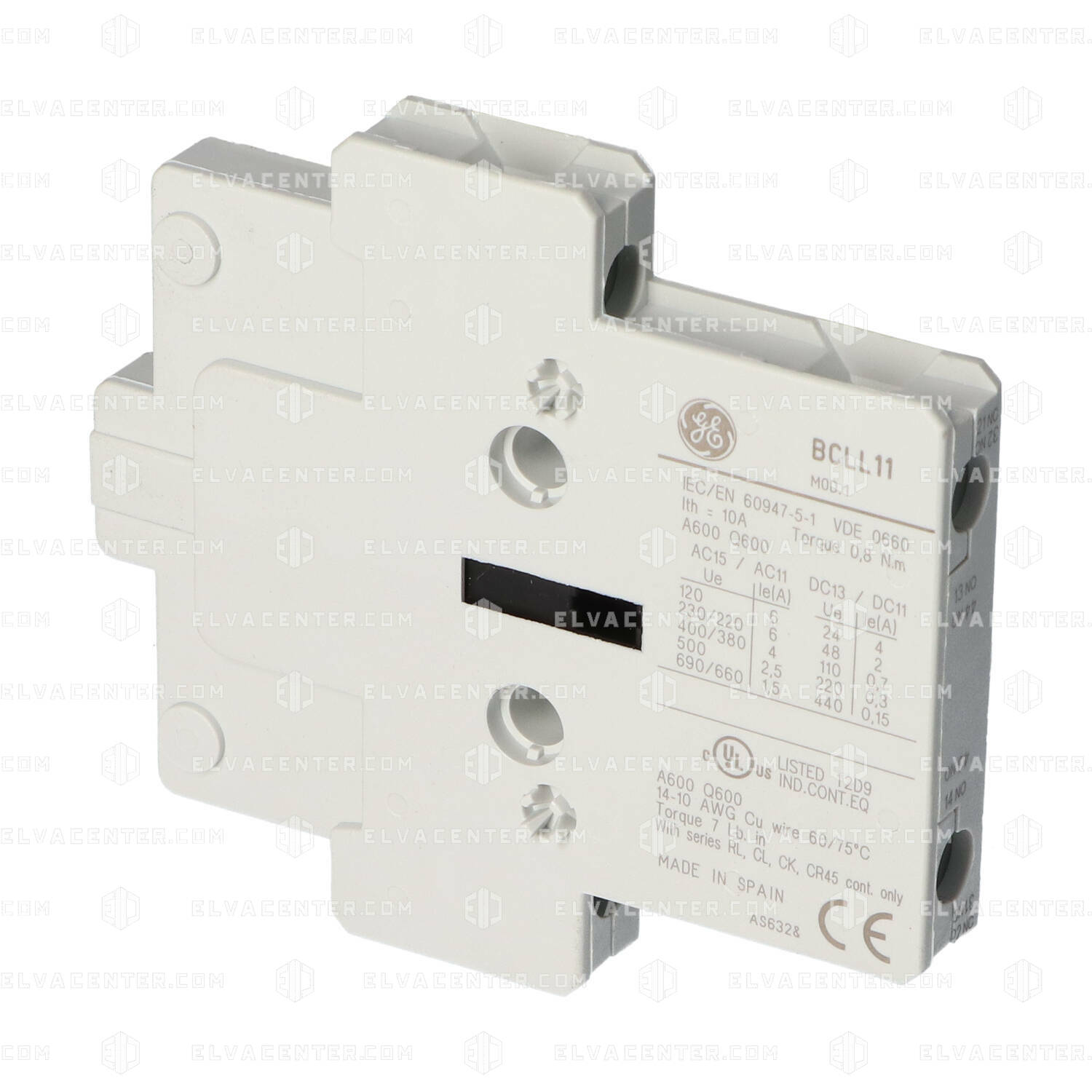 SEA, Auxiliary contact General Electric - sideways - BCLL11