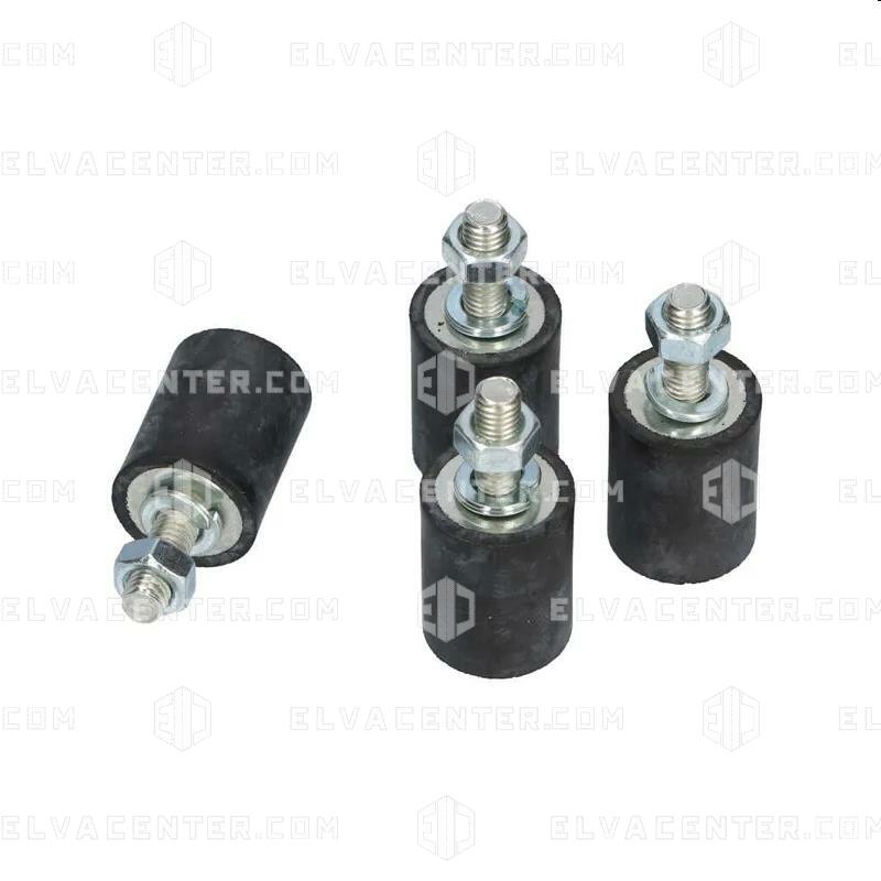 De Mulder, Trillingsdemper voor autotransfo - D.20xH.25 mm - M6x15 mm - max. 226 kg