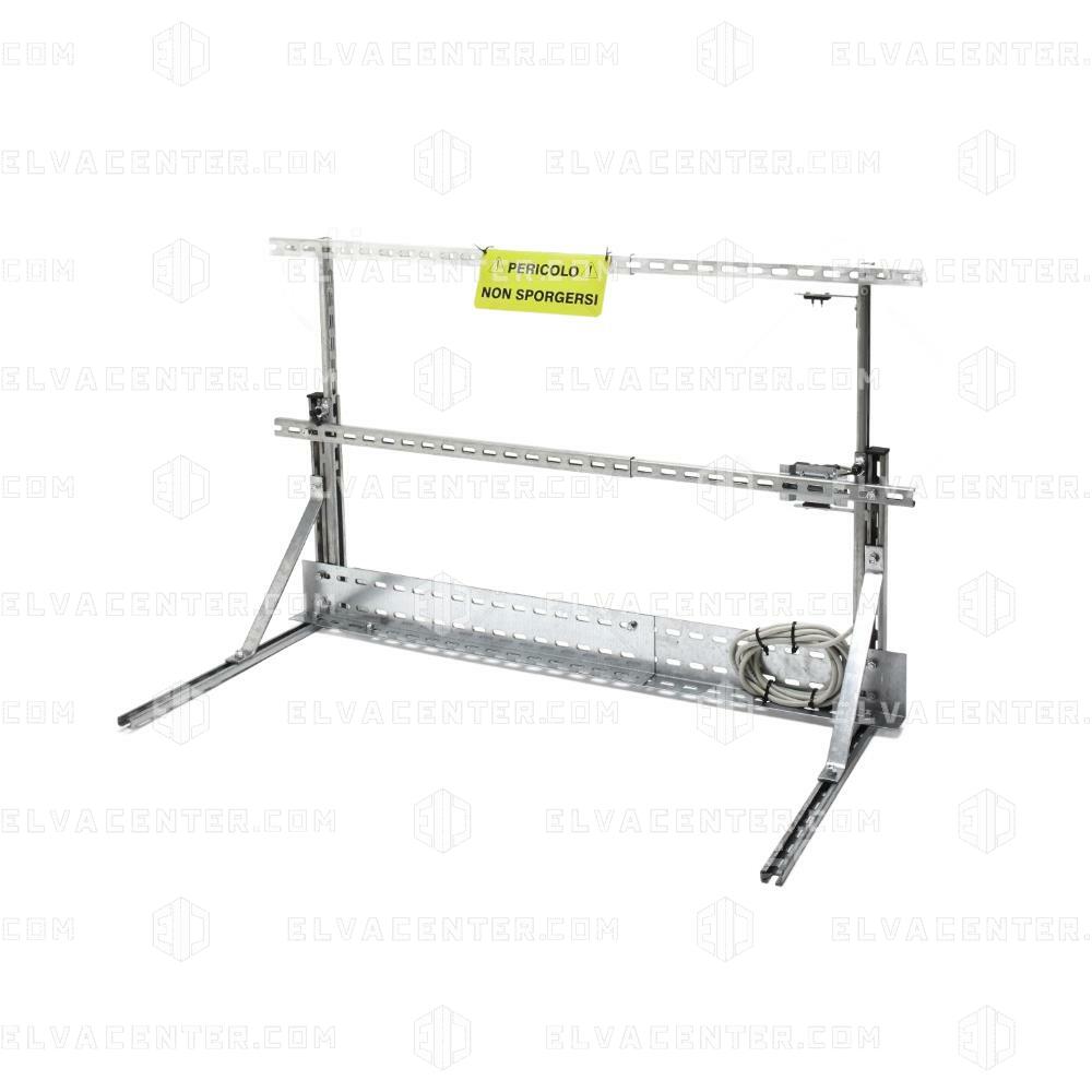 Balustrade de toit cabine télescopique H = 630-1100mm L =1100 - 1600mm