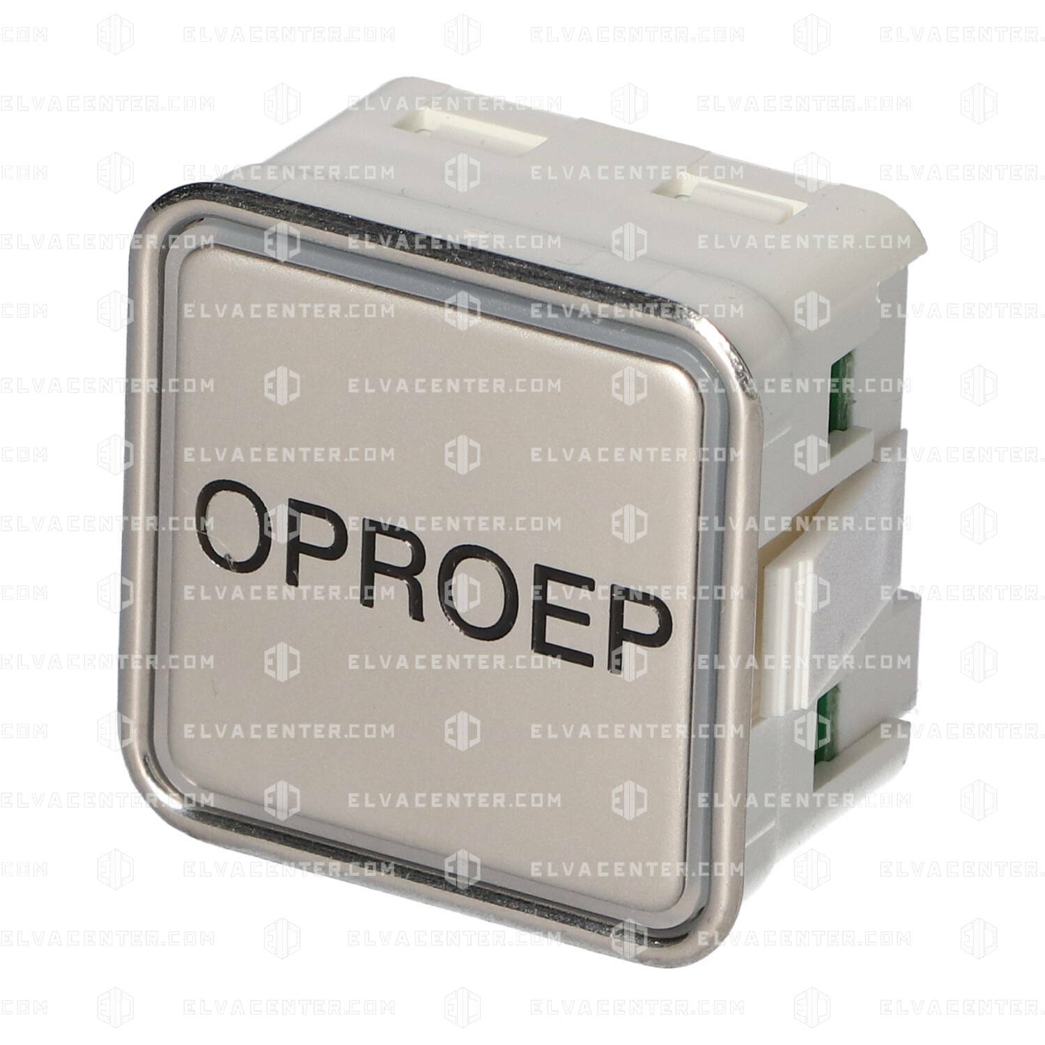 Schaefer, Taster MT42 (quadratisch) - Edelstahl Stahl - grav. CALL - Schraubenanschluss. - LED Rot -