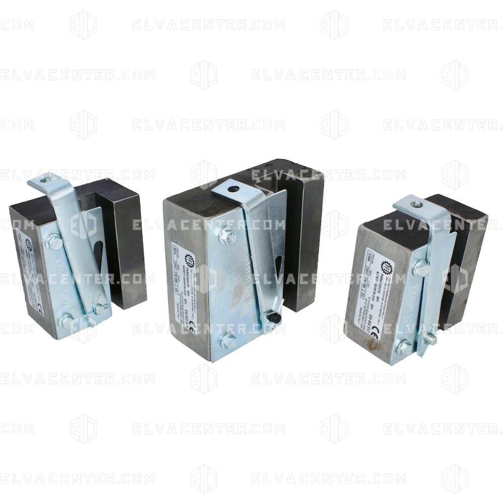 Catch block type BP3 - right - blocking catch - for guides 16 mm - max. 3773 @ Vnom = 0.63 m/sec