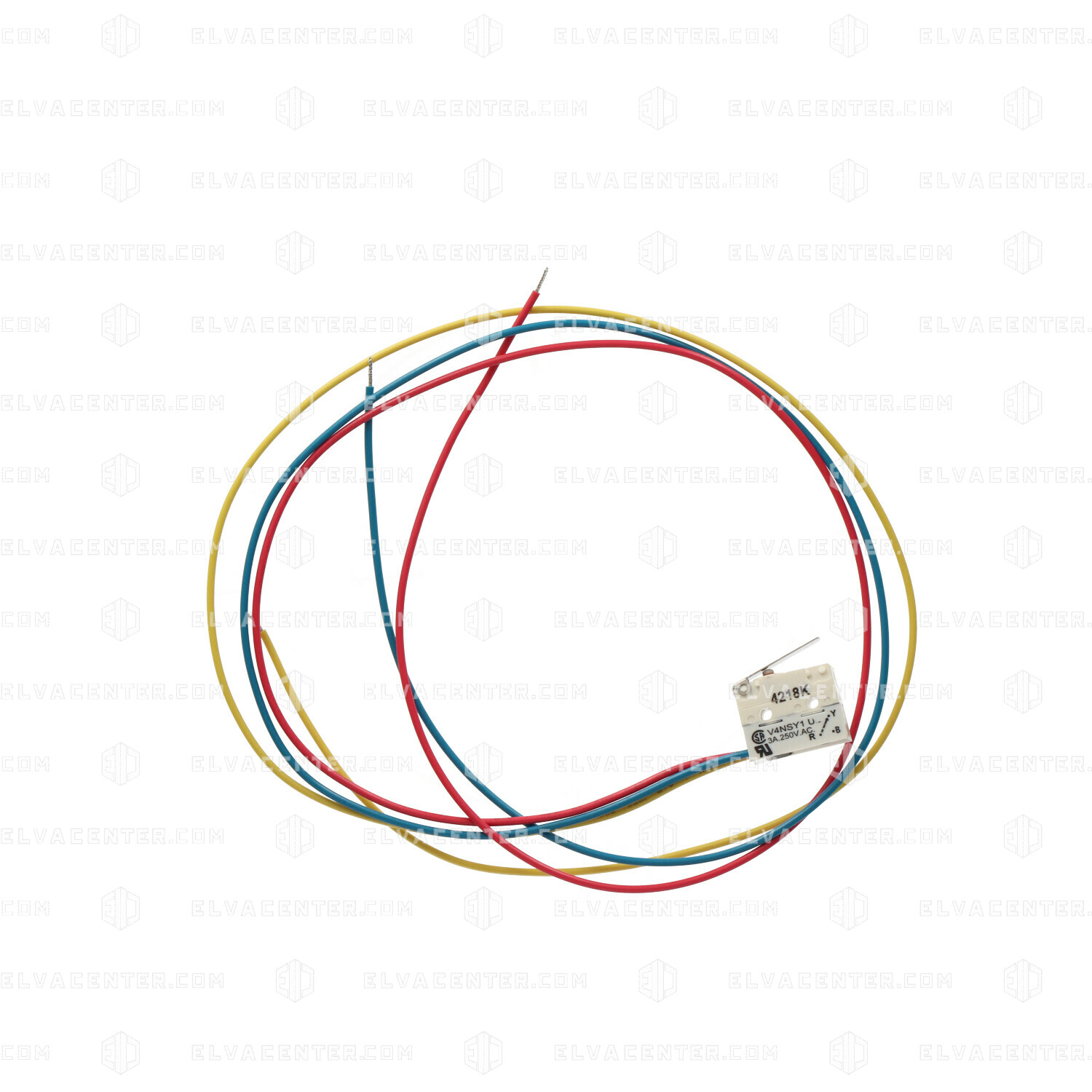 Burgess, V4NSY1UL - Micro Switch 5A met vlakke hefboombediening - 1CO - bekabeld