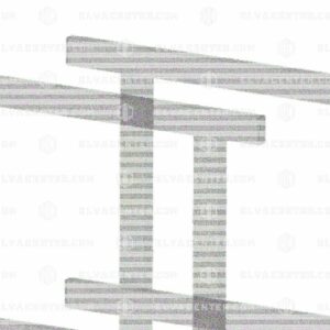 078960 - Geländer Käfigdach - fest - H = 700 mm - Lmax. = 1300 mm - Version EN81-20