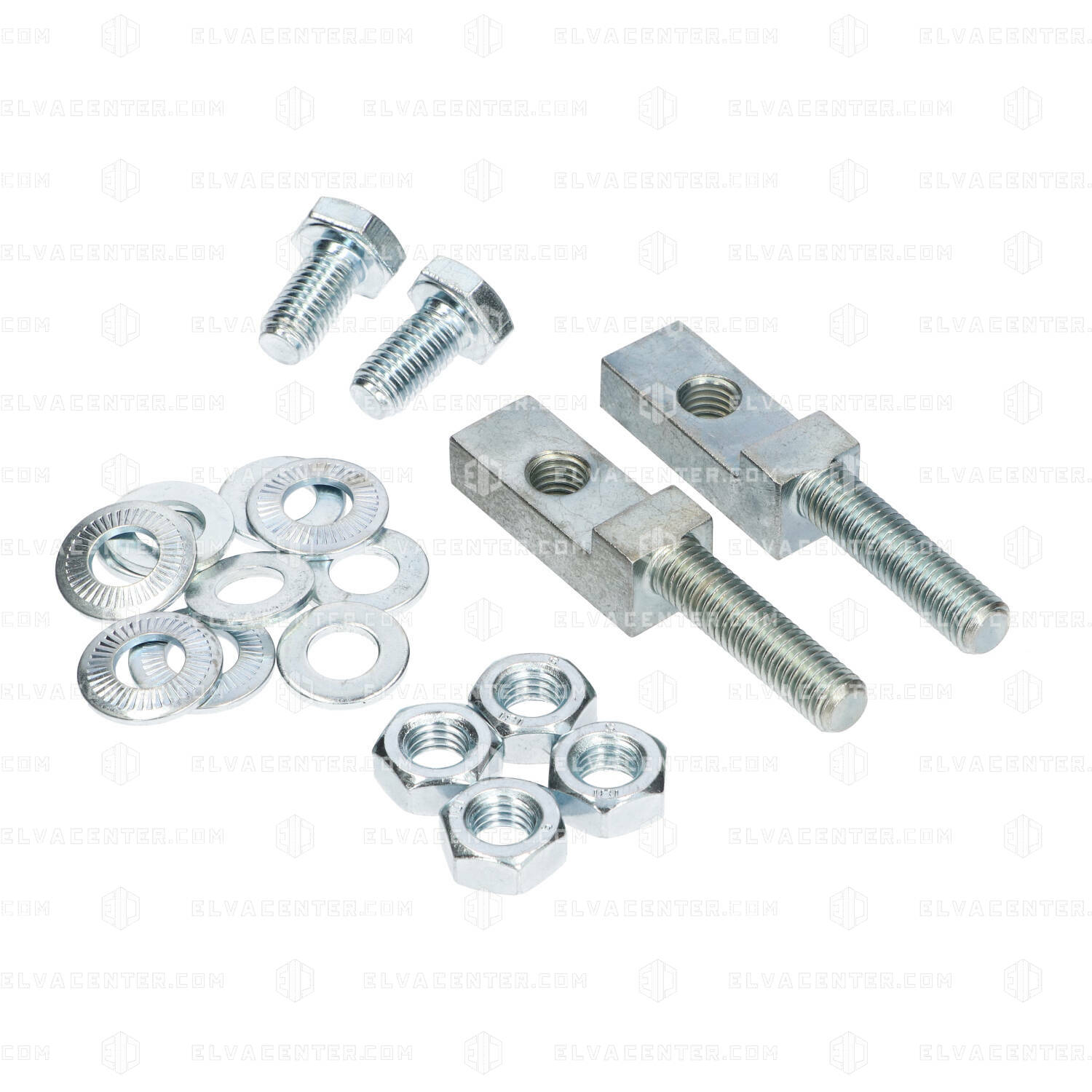 Selcom, set paneel ophanging inclusief bouten, moeren en rondsels - voor 1 paneel