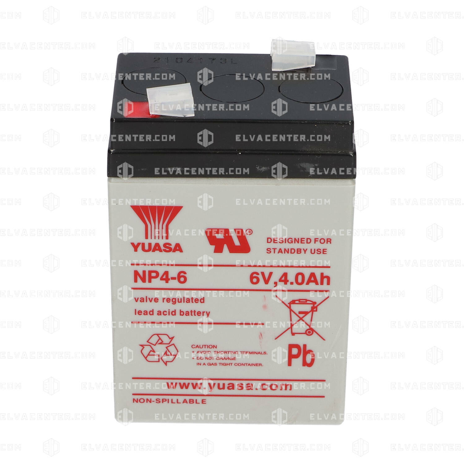 Yuasa, Battery - 6V / 4Ah - Lead Acid