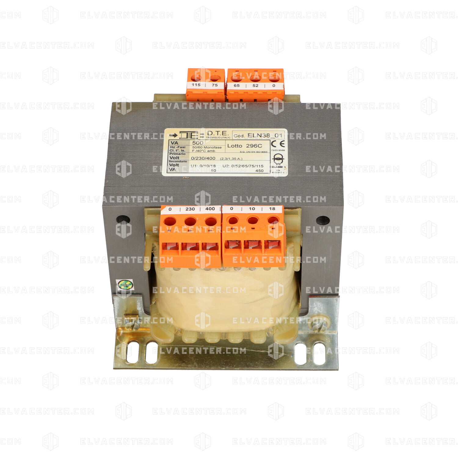 SEA, Single-phase transformer 500VA (in:230/400 - out:0/52/65/75/115 - out:0/10/18) (D.T.E.)