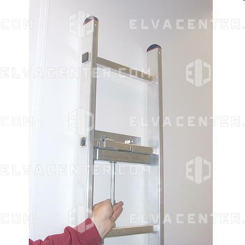 078353 - Ladder type 3 - 3.64m (13 treden) met muurbevestiging en  ontgrendeling