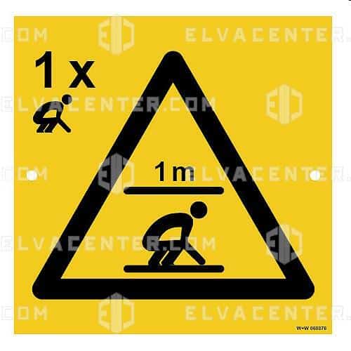 050376 - Schild Schutzraum hockend 1P