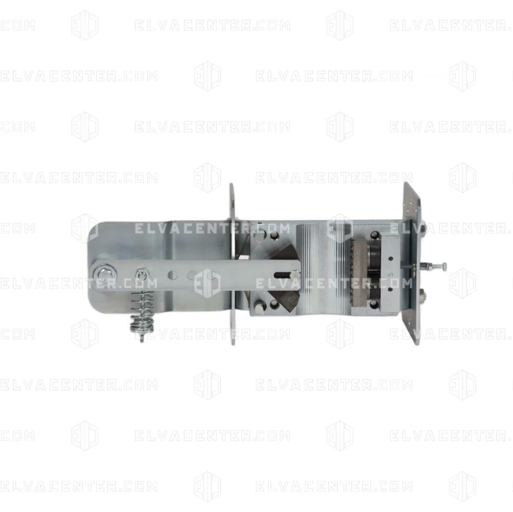 Safety gear (complete) for round guides - single action down - rod inside car support frame - PC14RO