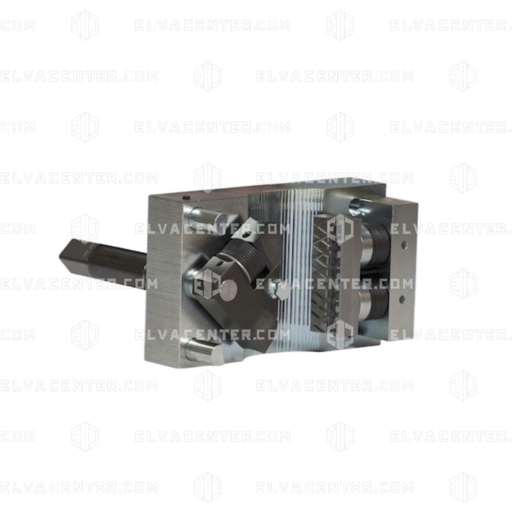 Safety gear (complete) for round guides - Double action - rod inside car support frame - PC14RU