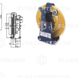 PFB, Snelheidsbegrenzer: R6R links D300 Vn 1,14 - 1,24 Vi 1.56 m/sec
