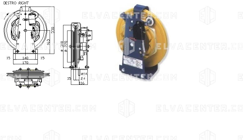 PFB, Snelheidsbegrenzer: R6R links D300 Vn 1,14 - 1,24 Vi 1.56 m/sec