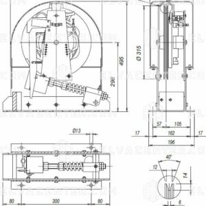 PFB, R10 - SX/links -Vn = 0.65 m/sec -Vi = 0.90 m/sec -incl. afscherming /carter