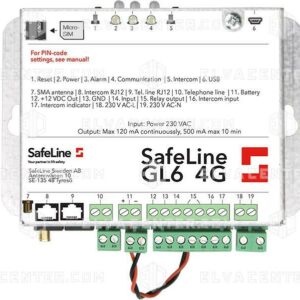 Safeline, GL6 - GSM to PSTN emulator with 12V UPS, 230V AC