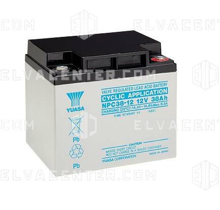 Yuasa, Battery - 12V / 38 Ah - Lead Acid