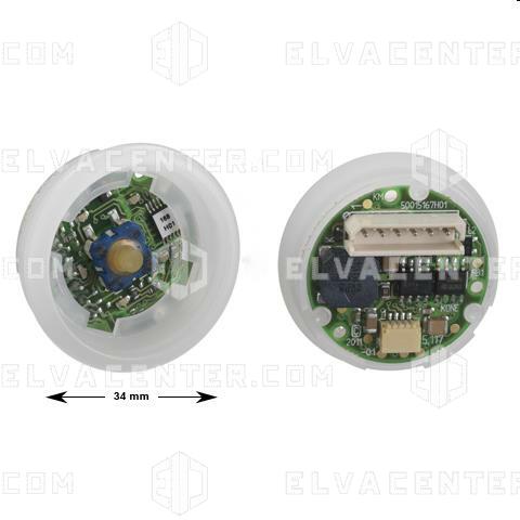 KONE, LANDING BUTTON KSS Master, FC, acoustic acknowl., white/yellow