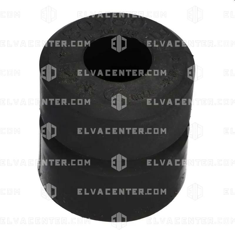 ETN, Aufsetzpuffer, B11, Ø 80 x 80 mm mit umspritzter stahlplatte