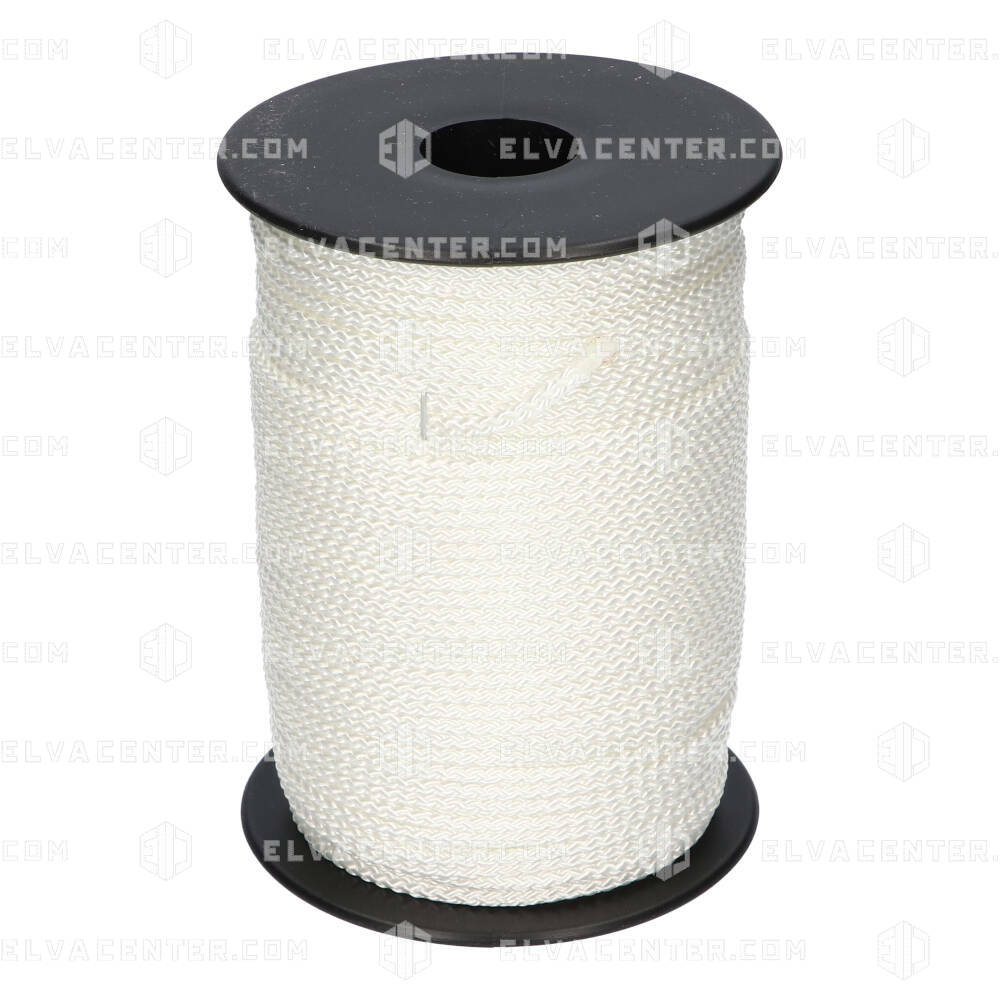 Corde tressée en polyester 3 mm (blanc) - 100M