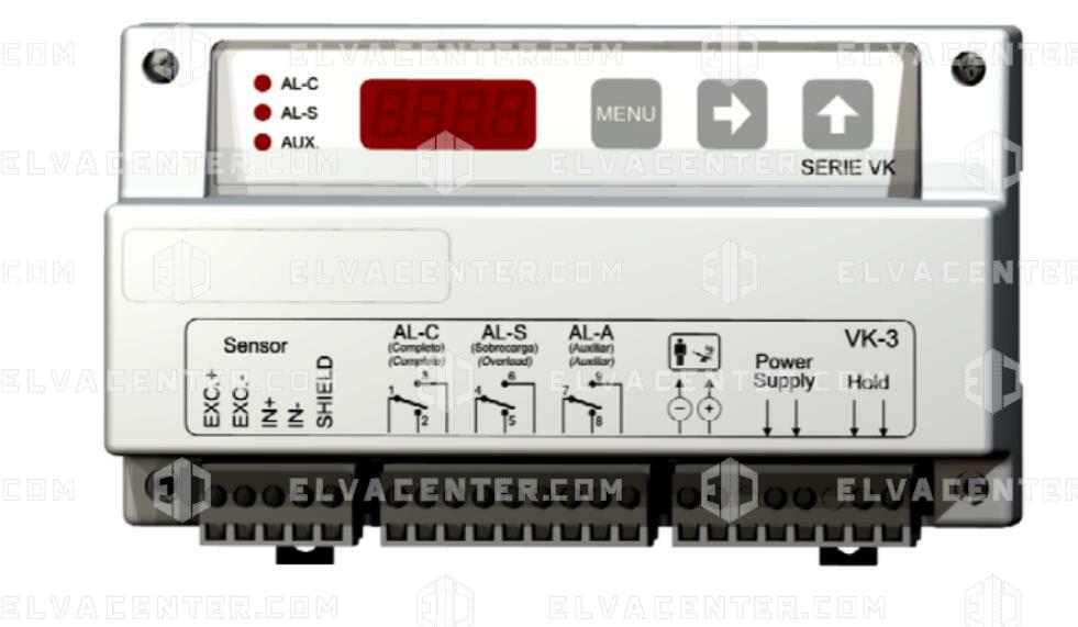 Dinacell, controller lastweging VK-3-230VAC