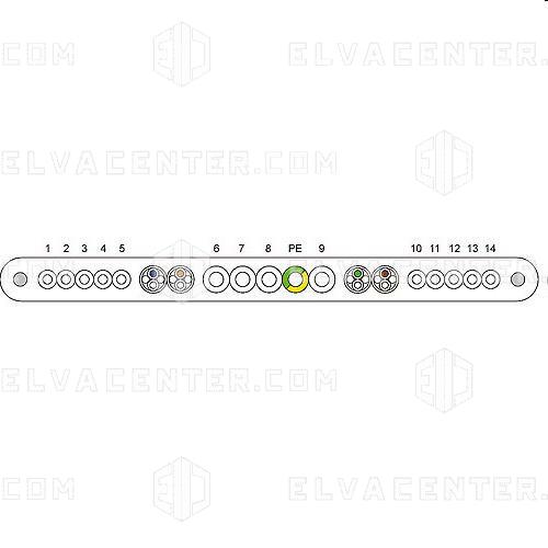 063066 - Flat travelling cable 5x2.5+10x1+4x(2x0.34)C