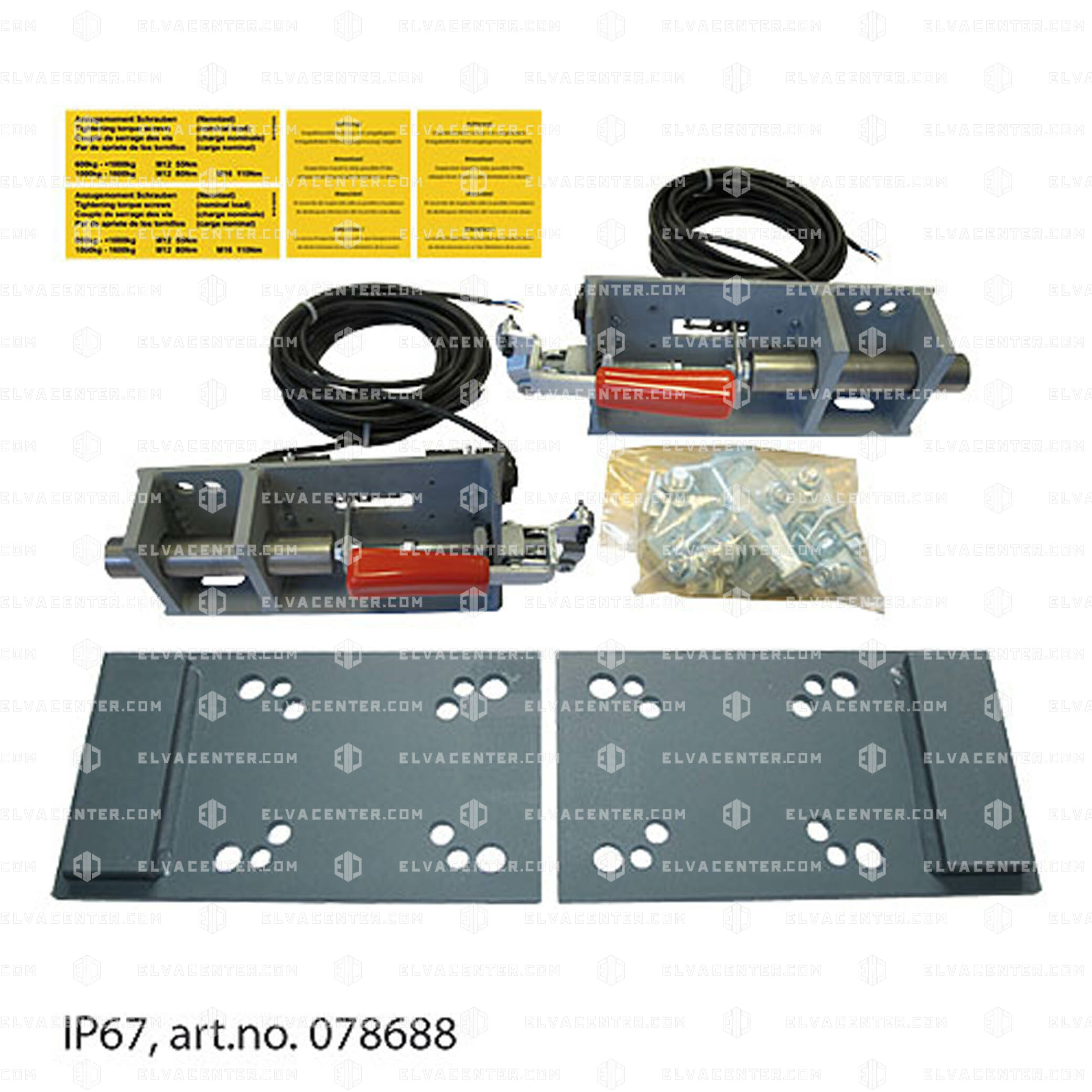 078688 - Fahrwegbegrenzung oben IP67 600-1600kg Set