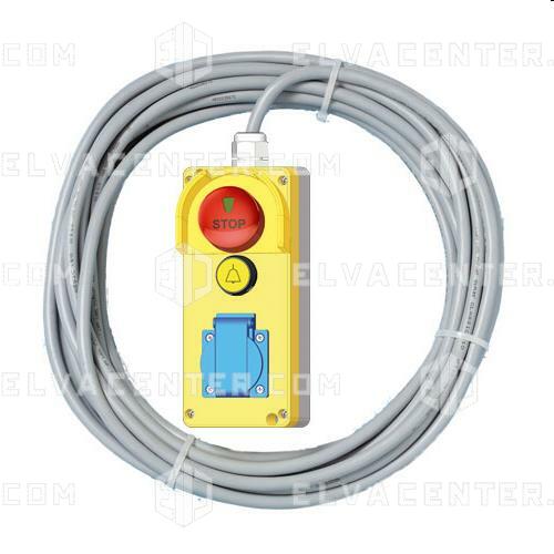 018451 - Pit control box Stop-PP, Alarm-1NO, socket CH, 28m