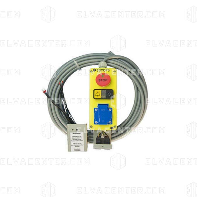 018168 - Pit control box Stop-PPC,Li,Al-1NC, socket F+B,SKK,55m