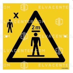 050380 - Panneau Espaces de sécurité - personne debout xP