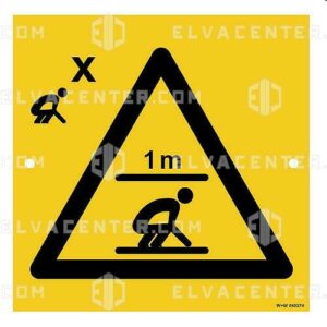 050379 - Panneau Espaces de sécurité - personne accroupie 2P UE10