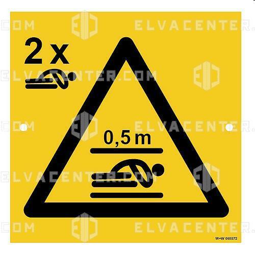 050373 - Panneau Espaces de sécurité - personne allongée 2P UE10