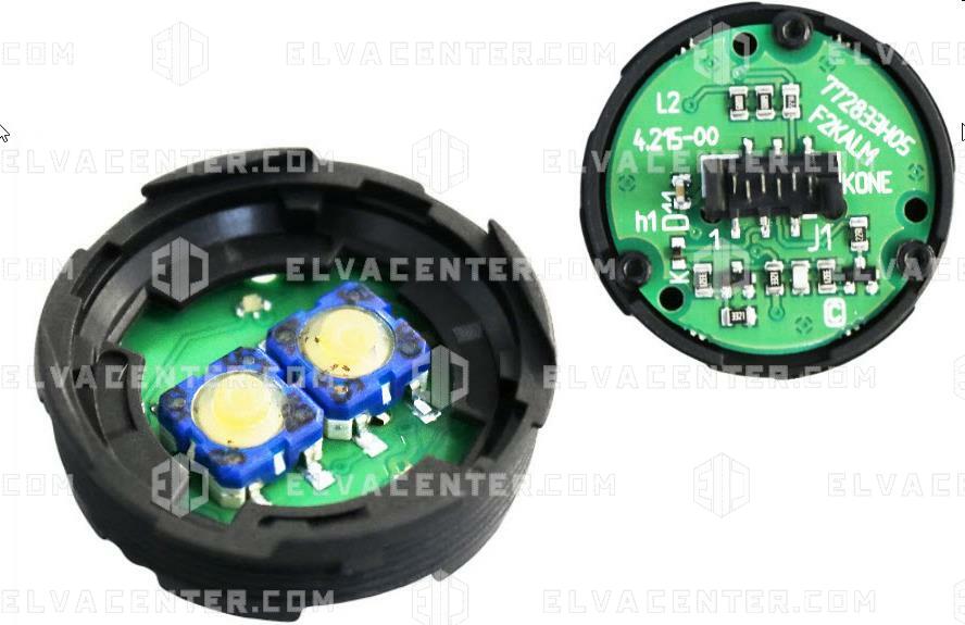 KONE, drukknop base monospace – Alarm – Yellow LED