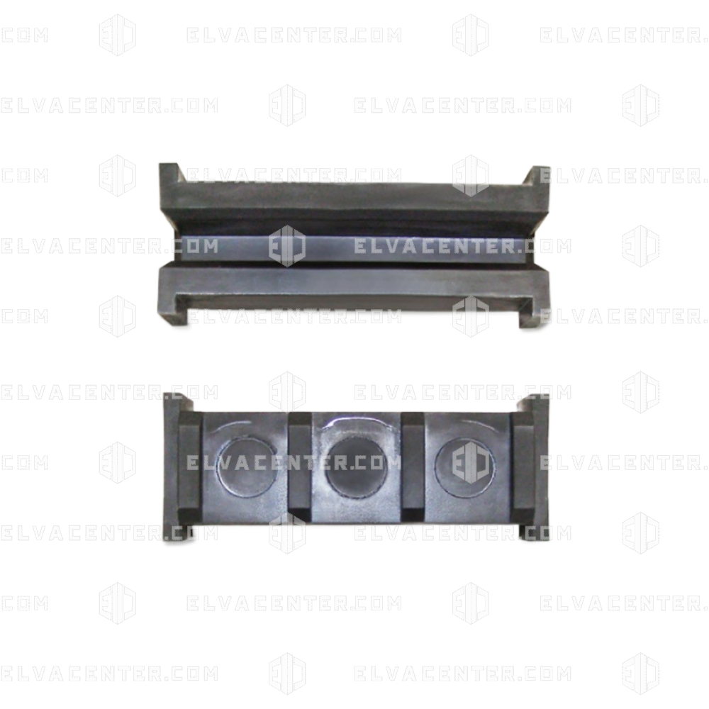 OTIS, Guide shoe for counterweight. 100x39x34 mm a=8 mm