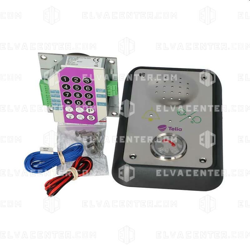 Fältcom, Complete SURFACE MOUNT set ( incl. FLEX DUO - 202250 ) - WITH phone button