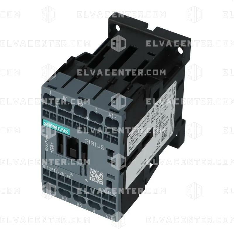 Siemens, contactor  -  4P AC3 5.5KW - 110VDC 2NO/2NC