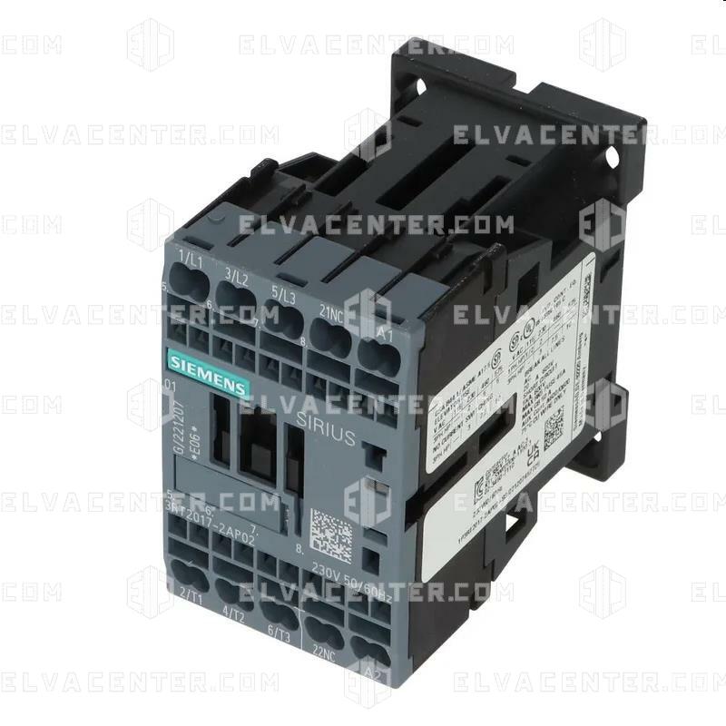 Siemens, Contactor - Sirius 3RT2 - 230V AC - 3p + 1NC - 12 A - 5,5 kW