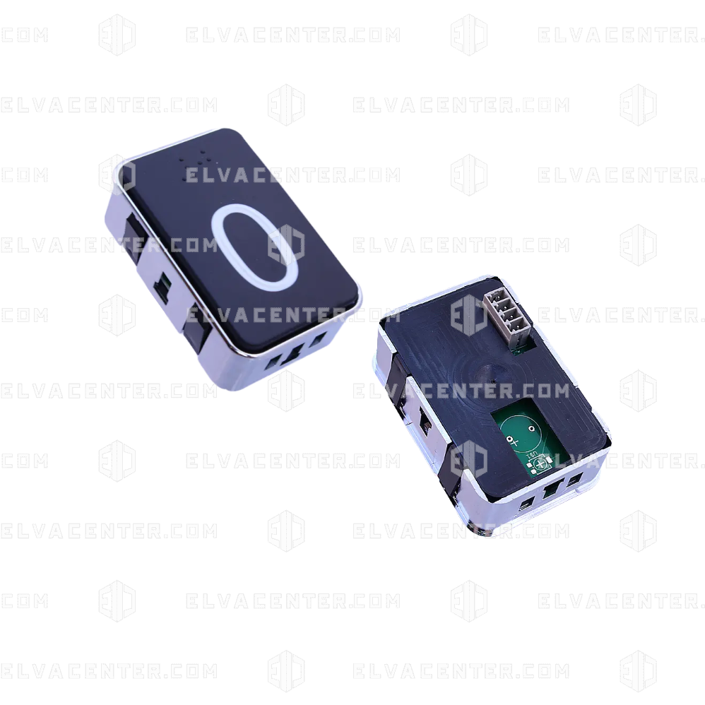 Aritco, Push button KK70 – black – Braille “0”