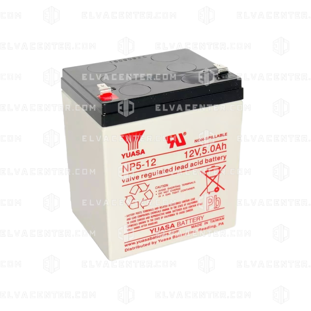 Yuasa, Battery - 12V / 5 Ah - Lead Acid